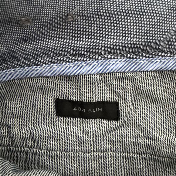 J.Crew 484 Slim Fit Stretch Chino Pants Sz 30x32 Onyx Gray Twill Tapered Zip Fly - Picture 6 of 10